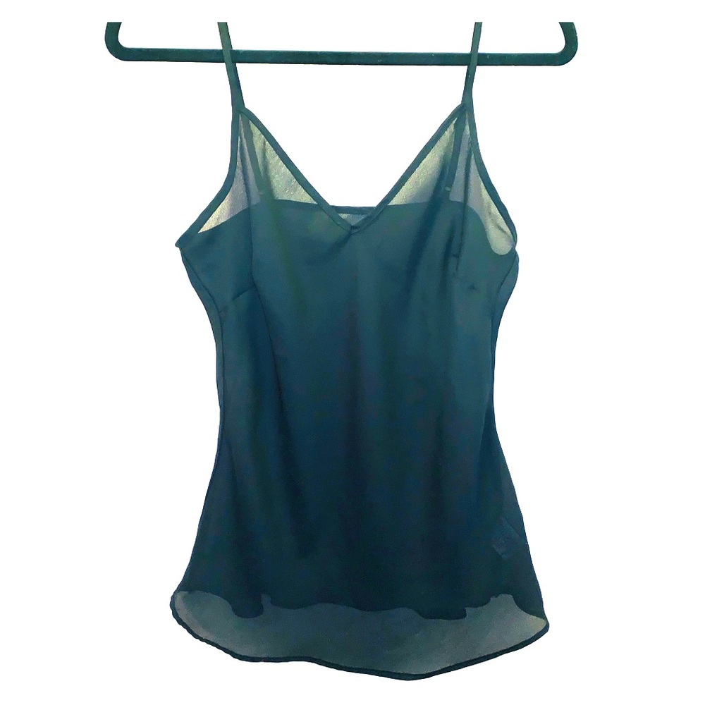 Sheer Black Slip Tank/Cami :: M